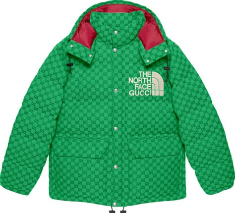 gucci x north face green jacket|north face gucci for sale.